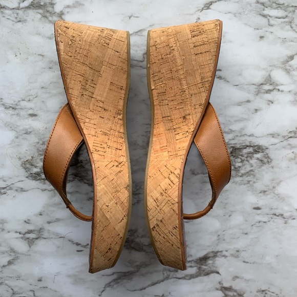 *SOLD* Sam Edelman US 7.5M Romy Brown Wedge Sandal - Picture 3 of 7